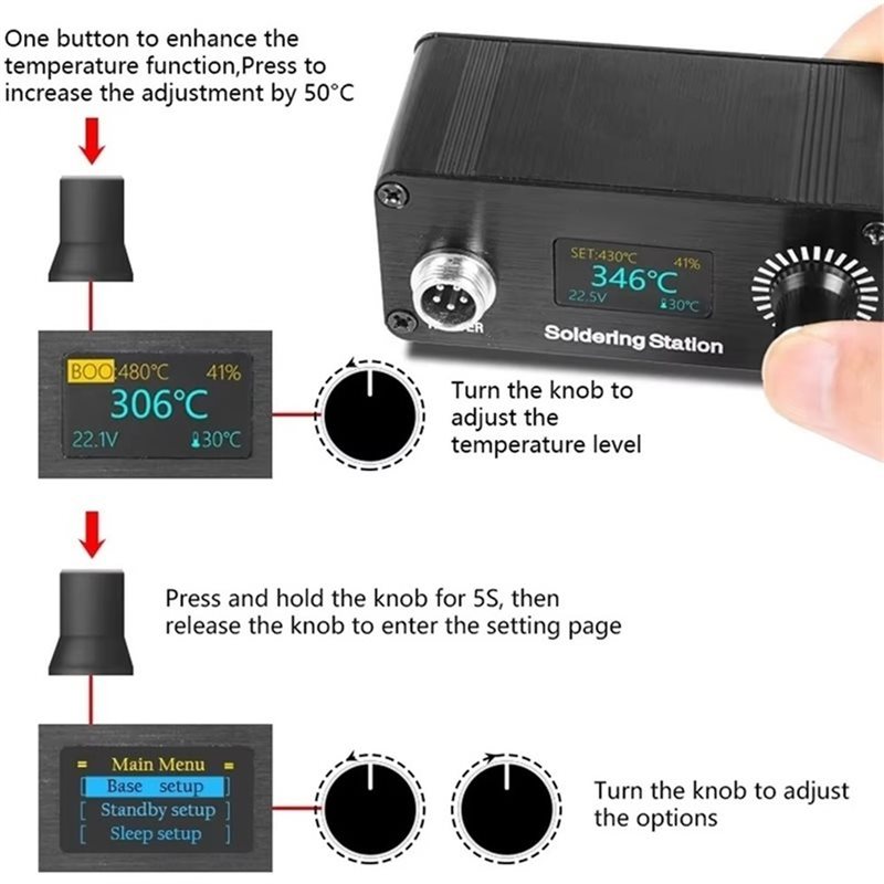 【A56X】T12 Portable Mini Digita - Soldering Station T12 Oled 评论和价格