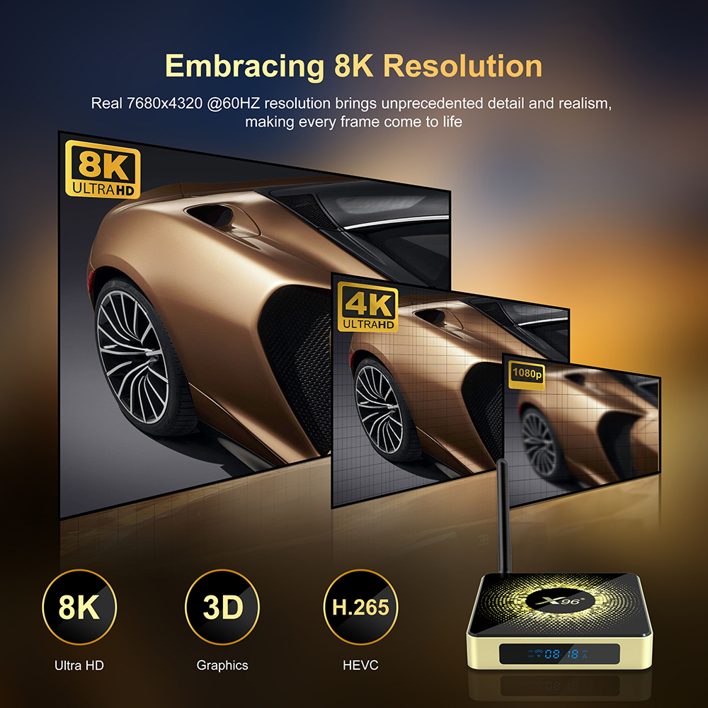 X96 X10 Amlogic S928X-J TV Box - Khadas Vim4 8Gb 评论和价格