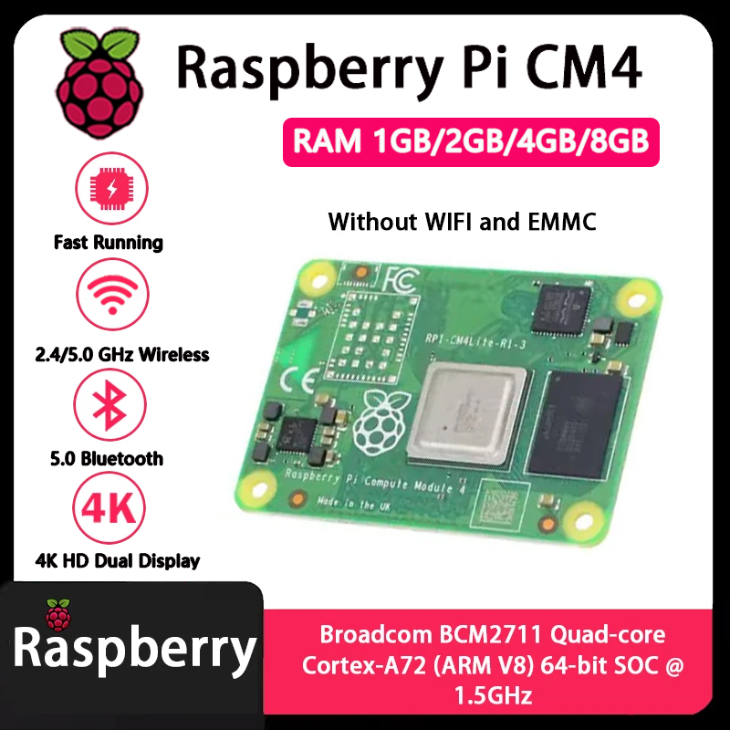 Raspberry Pi CM4 1GB/2GB/4GB/8 - Raspberry Pi Compute Module 4 8Gb 32Gb 评论和价格