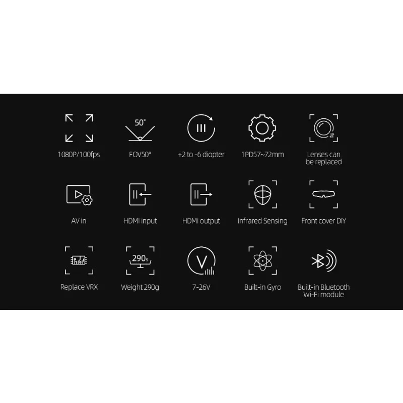 Avatar HD Goggles X 5.8GHz Ste - Fpv Goggles Avatar Hd Receiver 评论和价格