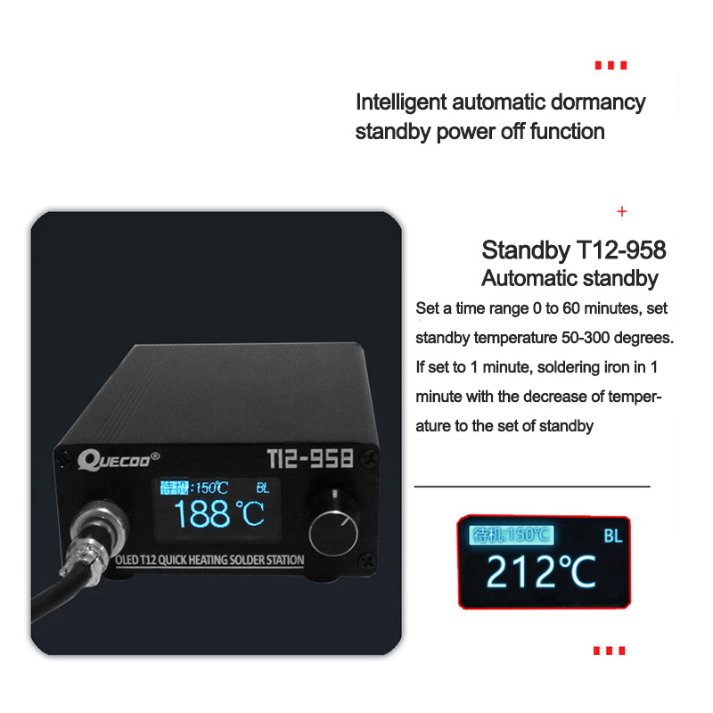 T12-958 Mini Intelligent Solde - Soldering Station T12 Oled 评论和价格