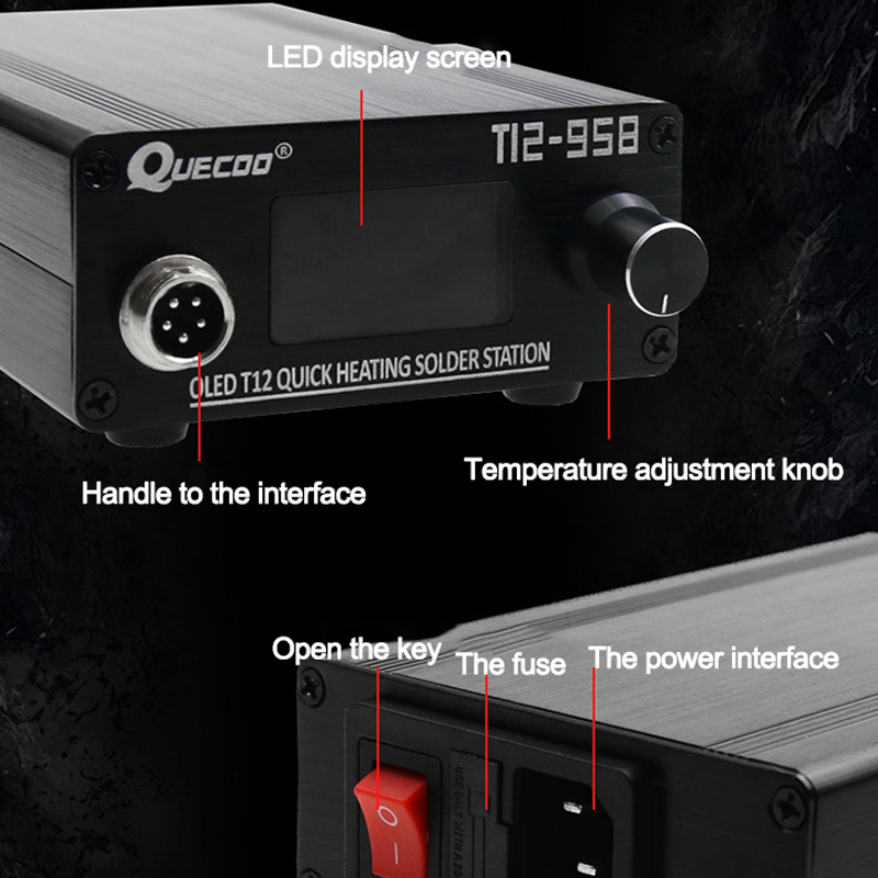 T12-958 Mini Intelligent Solde - Soldering Station T12 Oled 评论和价格