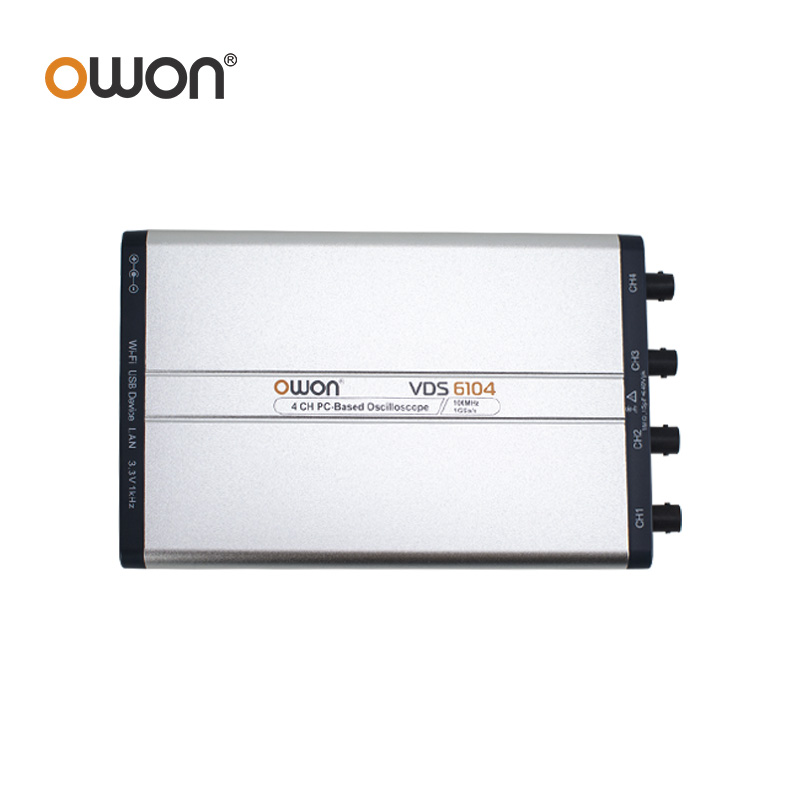 OWON VDS6074 VDS6104 Virtual P - Digital Storage Oscilloscope 100Mhz 4Ch 评论和价格