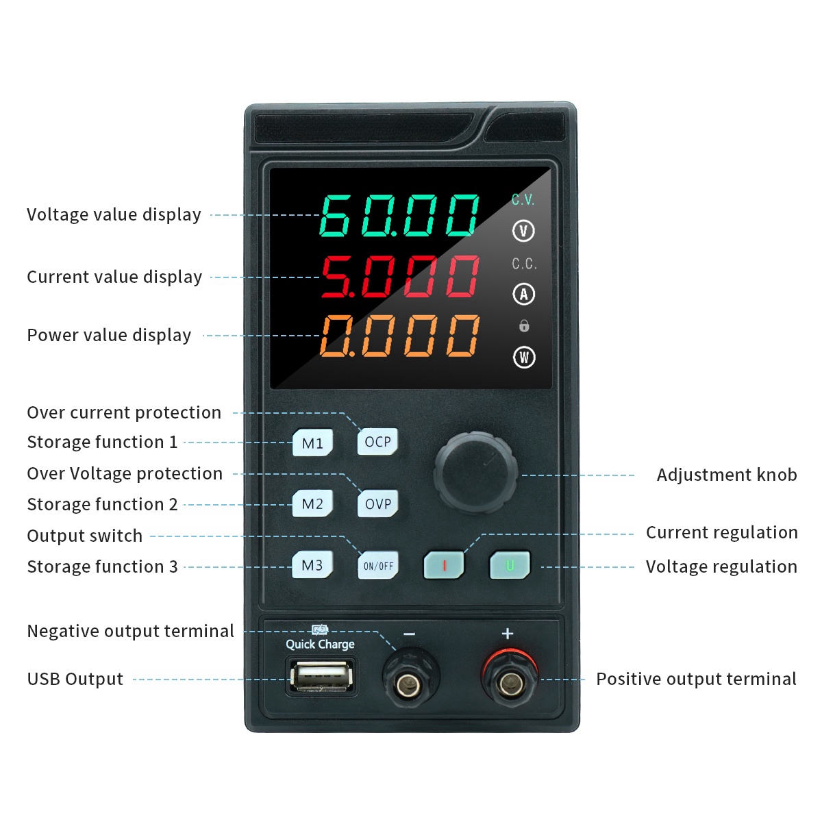 MYAMI 30V 32V 10A with USB/RS4 - Programmable Dc Power Supply 60V 5A 评论和价格