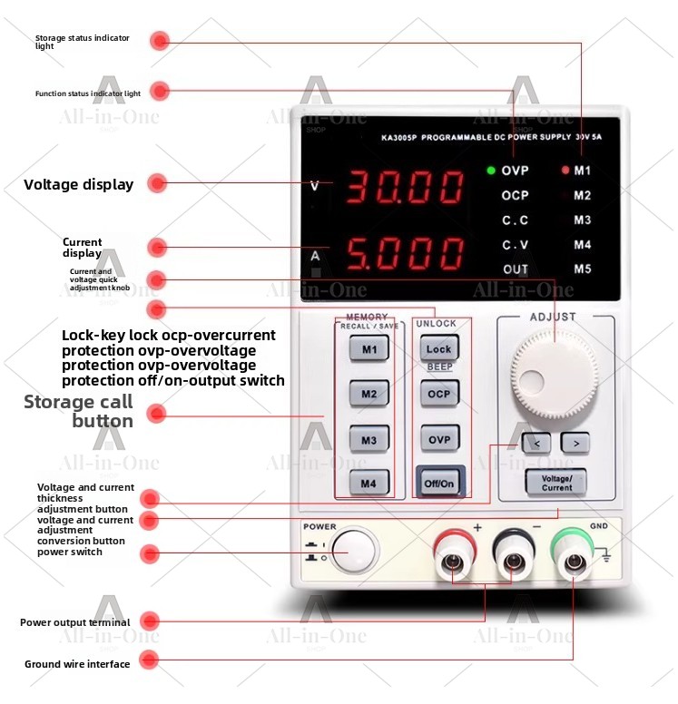 KA3003D / KA3005P Digital Prog - Programmable Dc Power Supply 60V 5A 评论和价格