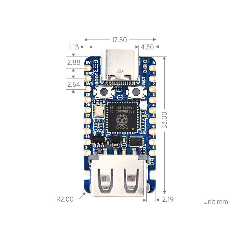 Raspberry Pi Pico 2 RP2350-USB - Banana Pi Bpi-M5 评论和价格