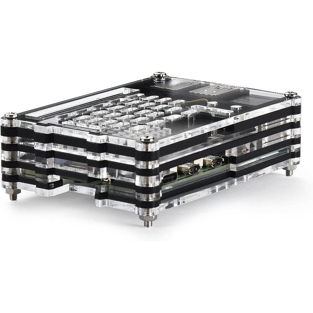 Acrylic Case with Active Coole - Raspberry Pi 5 8Gb Kit 评论和价格
